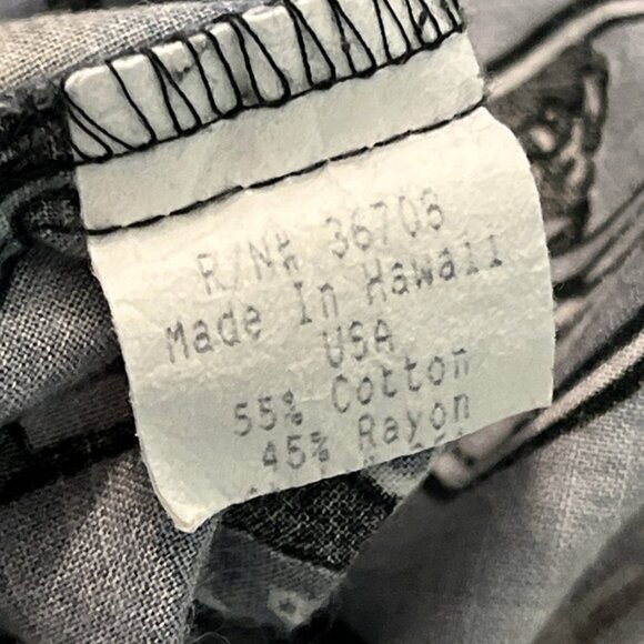 Vintage KALAHEO Popover Hawaiian Shirt Pin Up Girls USAF Planes Bombers Mens XL - Picture 10 of 11